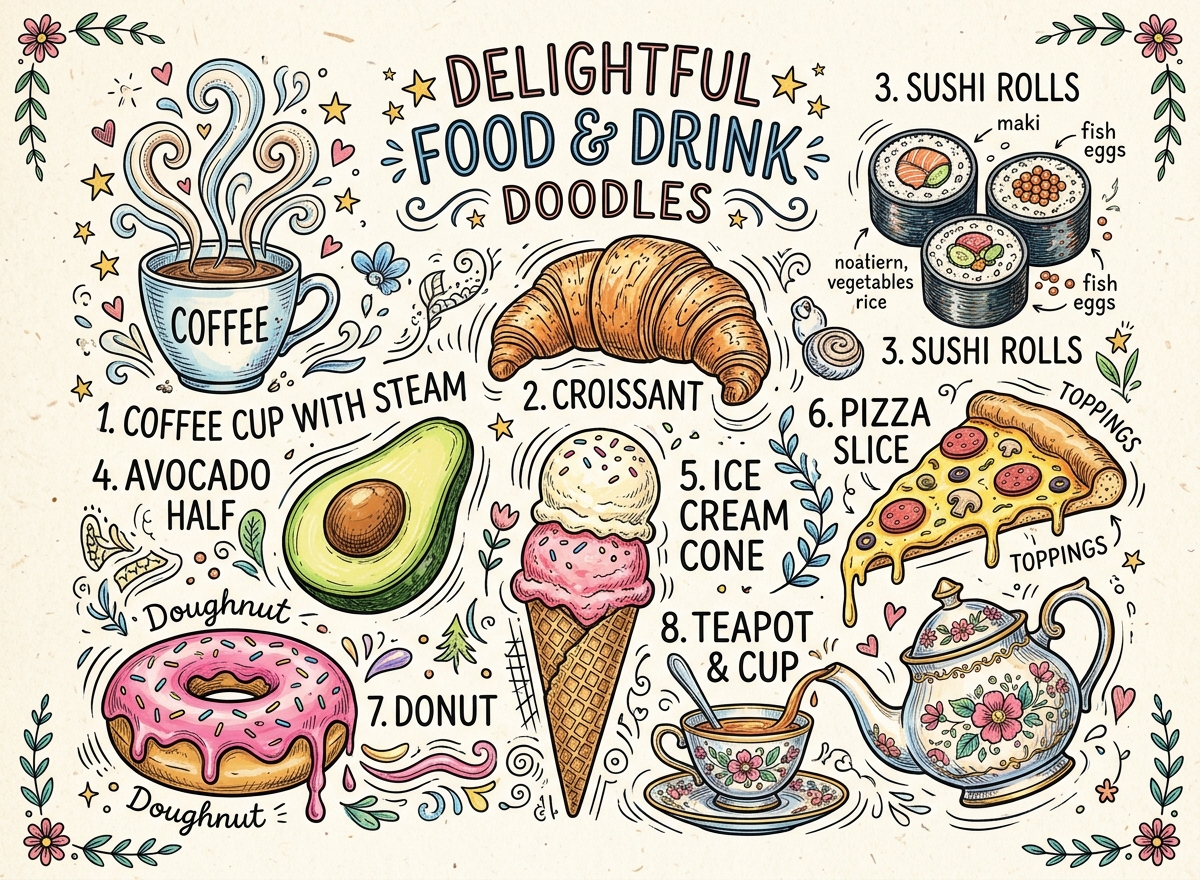 Food and Drink Doodles