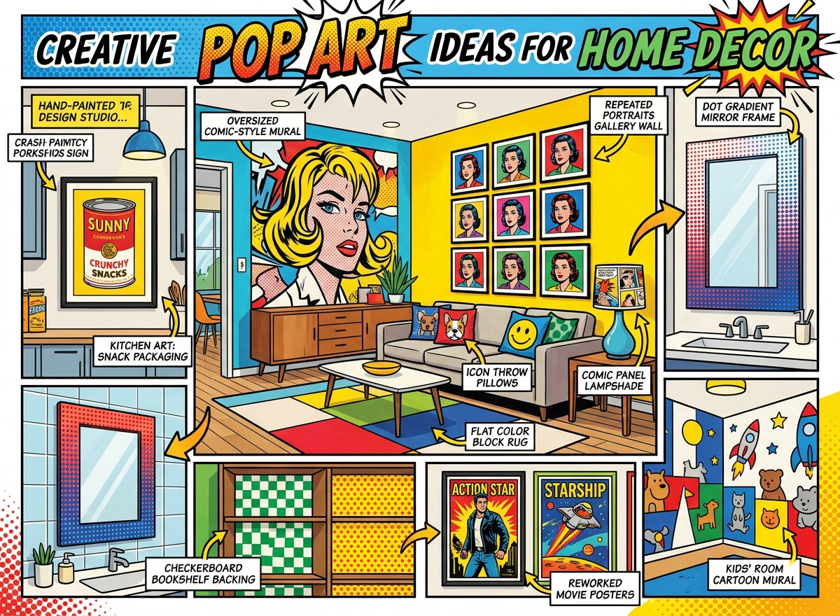 Pop Art Ideas for Home Decor